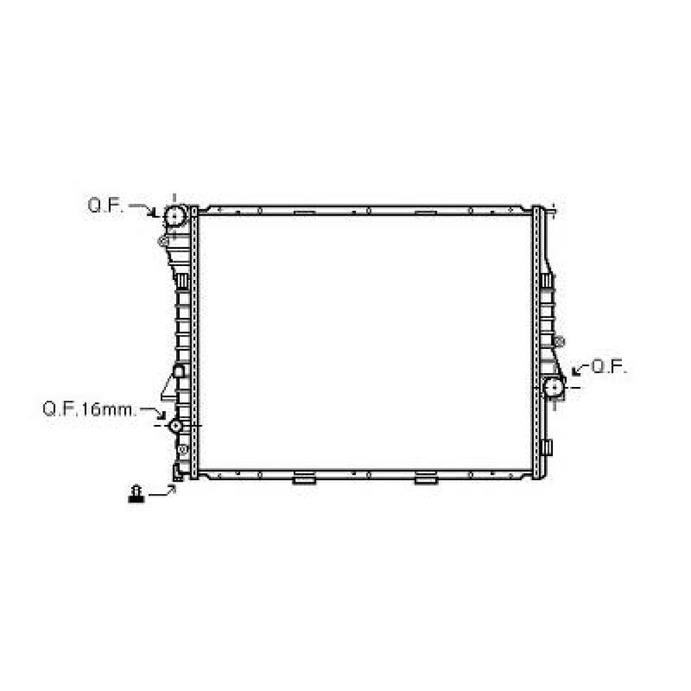 Radiateur, refroidissement du moteur BMW X5 (E53) 99-03