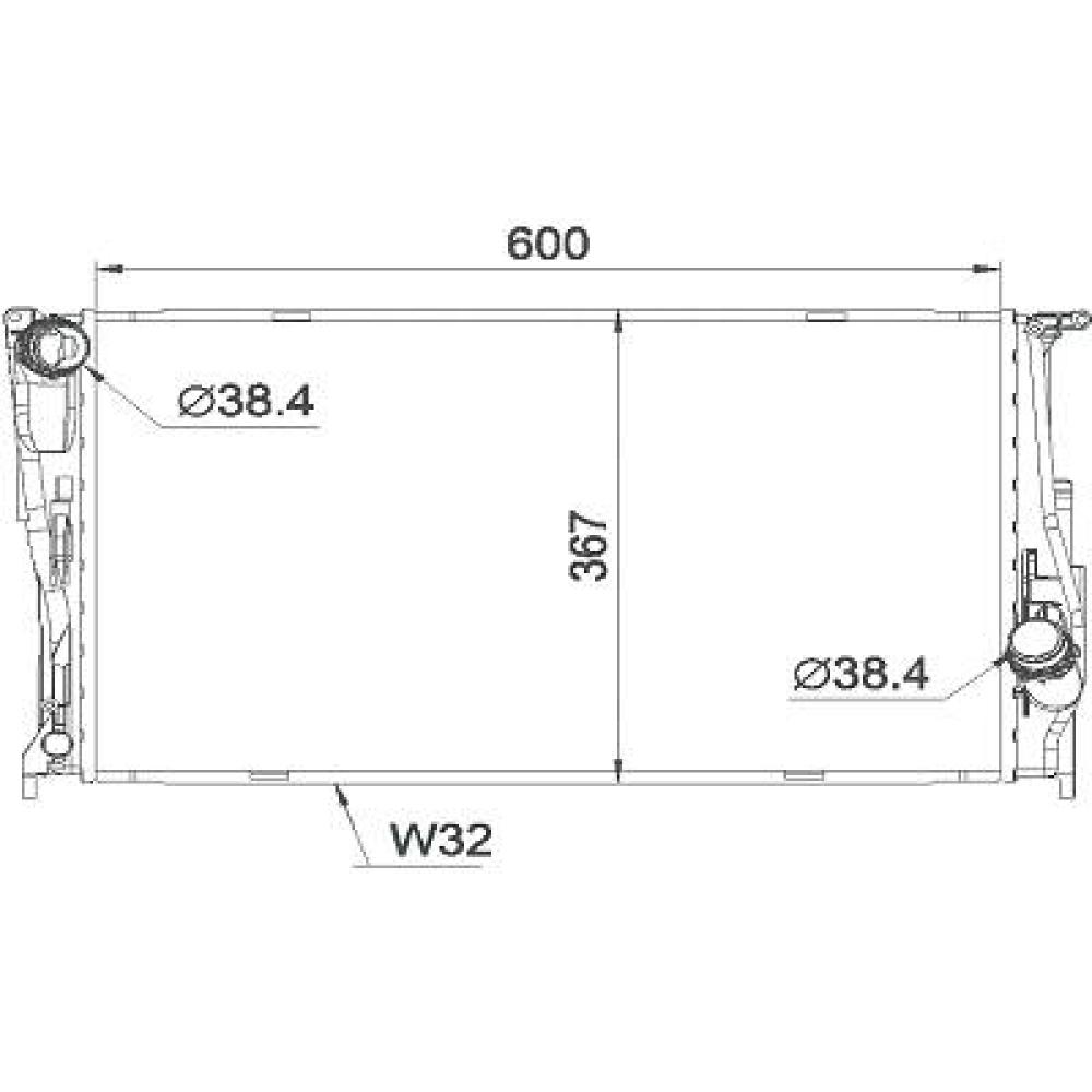 Radiateur, refroidissement du moteur BMW 1-Reihe (E81/E87) 04-07