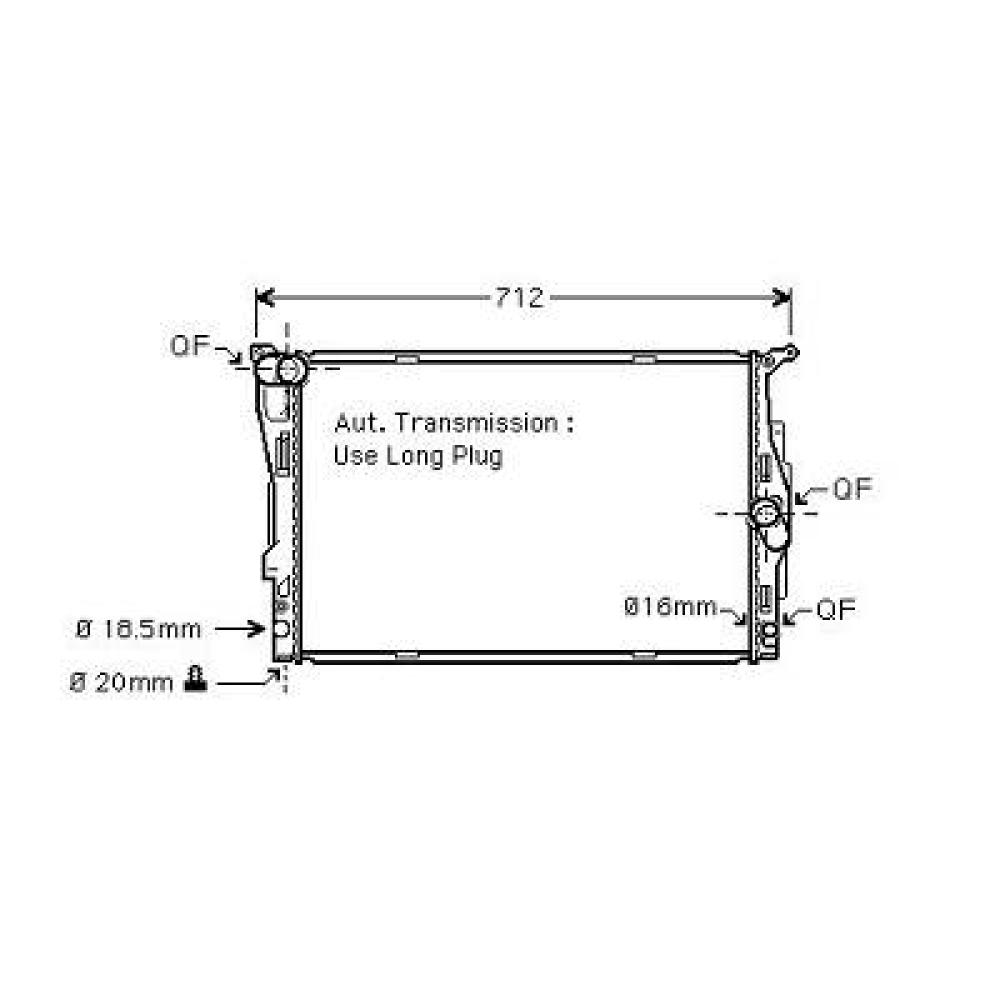 Radiateur, refroidissement du moteur BMW 3-Reihe (E90/91)Lim./Touring 08-11
