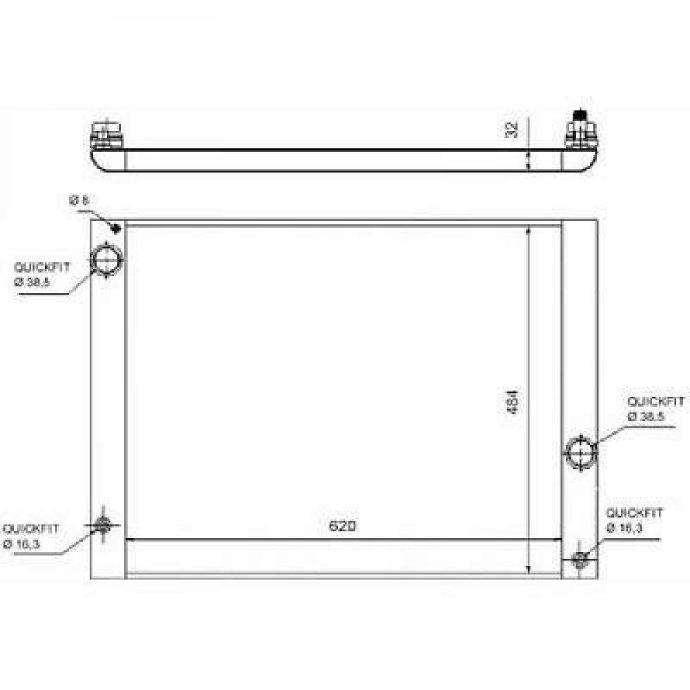 Radiateur, refroidissement du moteur BMW 5-Reihe (E60/61) 03-07
