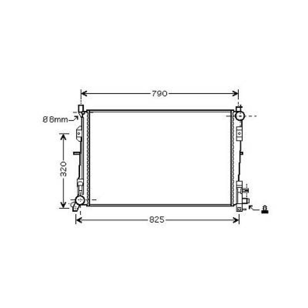 Radiateur, refroidissement du moteur Chrysler Voyager 01-07