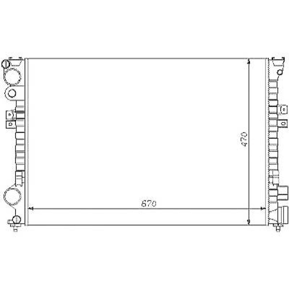 Radiateur, refroidissement du moteur Citroen Evasion 94-02