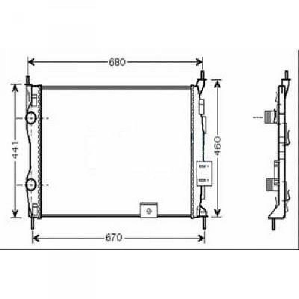 Radiateur, refroidissement du moteur Nissan Qashqai 07-10