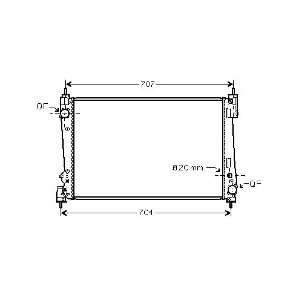 Radiateur, refroidissement du moteur Alfa Romeo Mito 08->>