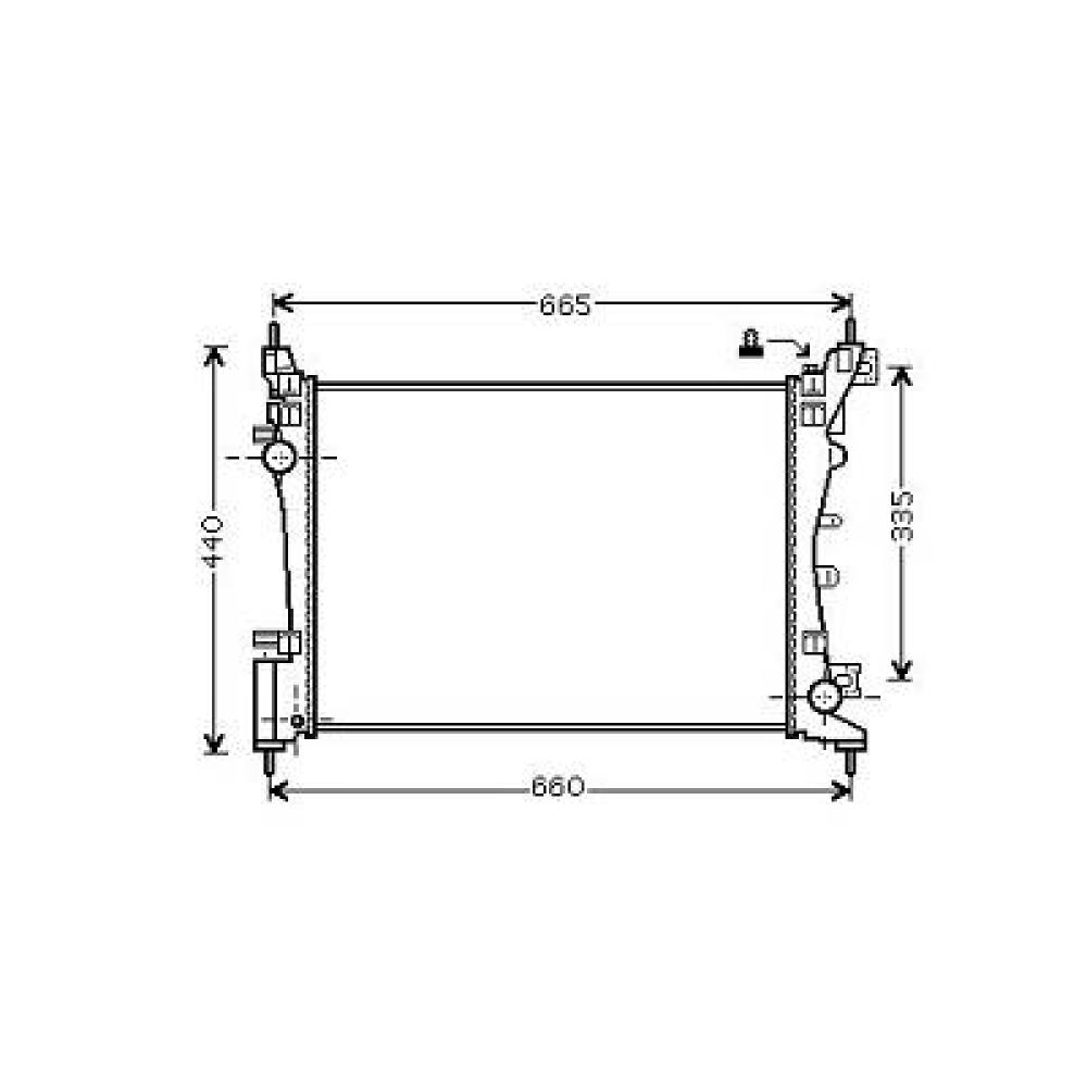 Radiateur, refroidissement du moteur Fiat Grande Punto 05-09