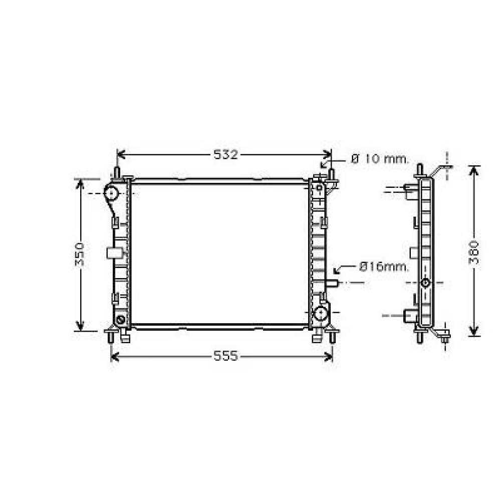 Radiateur, refroidissement du moteur Ford Focus 01-04