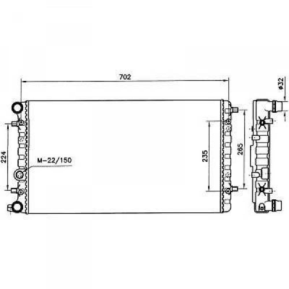 Radiateur, refroidissement du moteur Ford Mondeo(Lim/Kombi) 00-03
