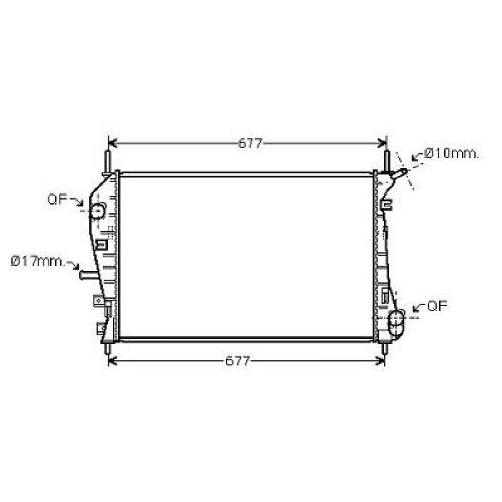 Radiateur, refroidissement du moteur Ford Mondeo(Lim/Kombi) 00-03