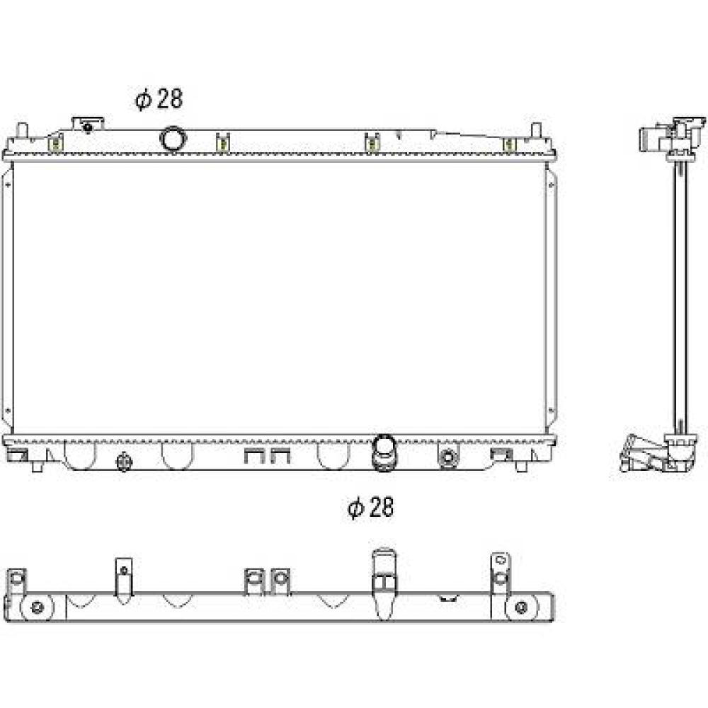 Radiateur, refroidissement du moteur Honda Jazz 08-11