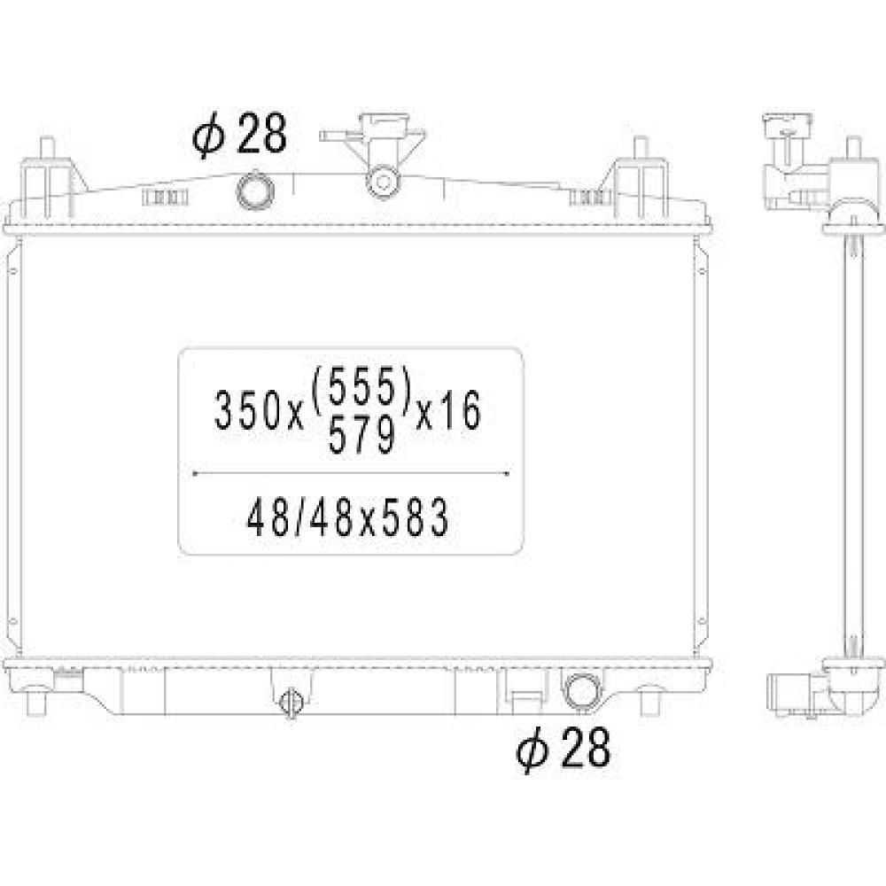 Radiateur, refroidissement du moteur Mazda 2 07-15