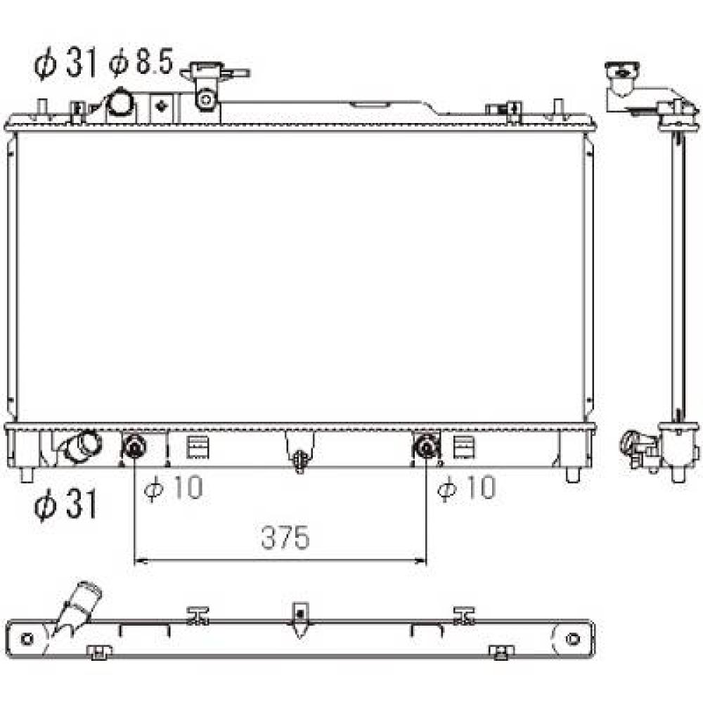 Radiateur, refroidissement du moteur Mazda 6 Lim./Kombi 07-12