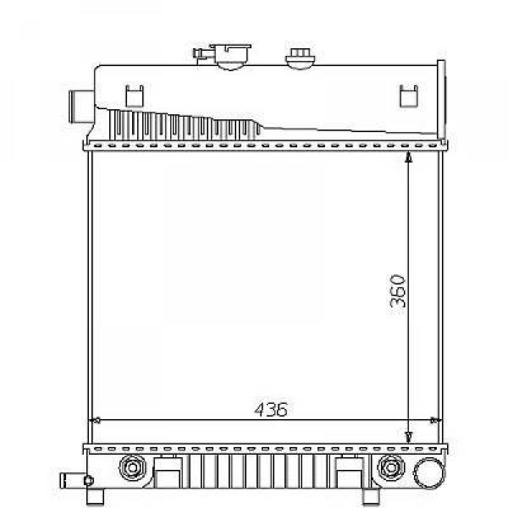 Radiateur, refroidissement du moteur Mercedes C180-280(W202) 93-00