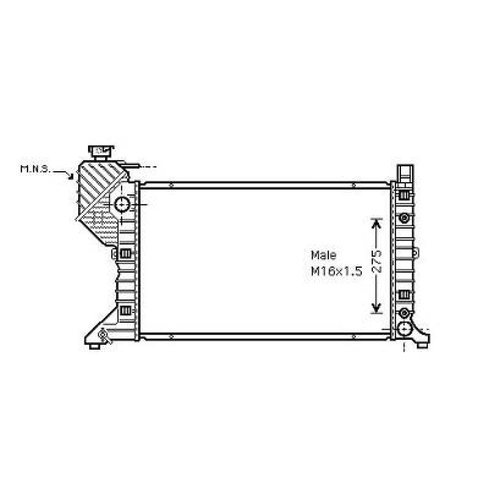 Radiateur, refroidissement du moteur Mercedes Sprinter(T1N) 95-00