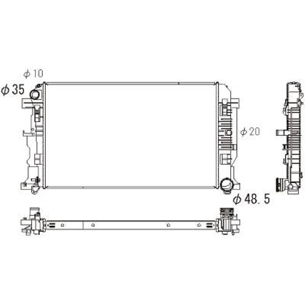 Radiateur, refroidissement du moteur Volkswagen Crafter 06-16