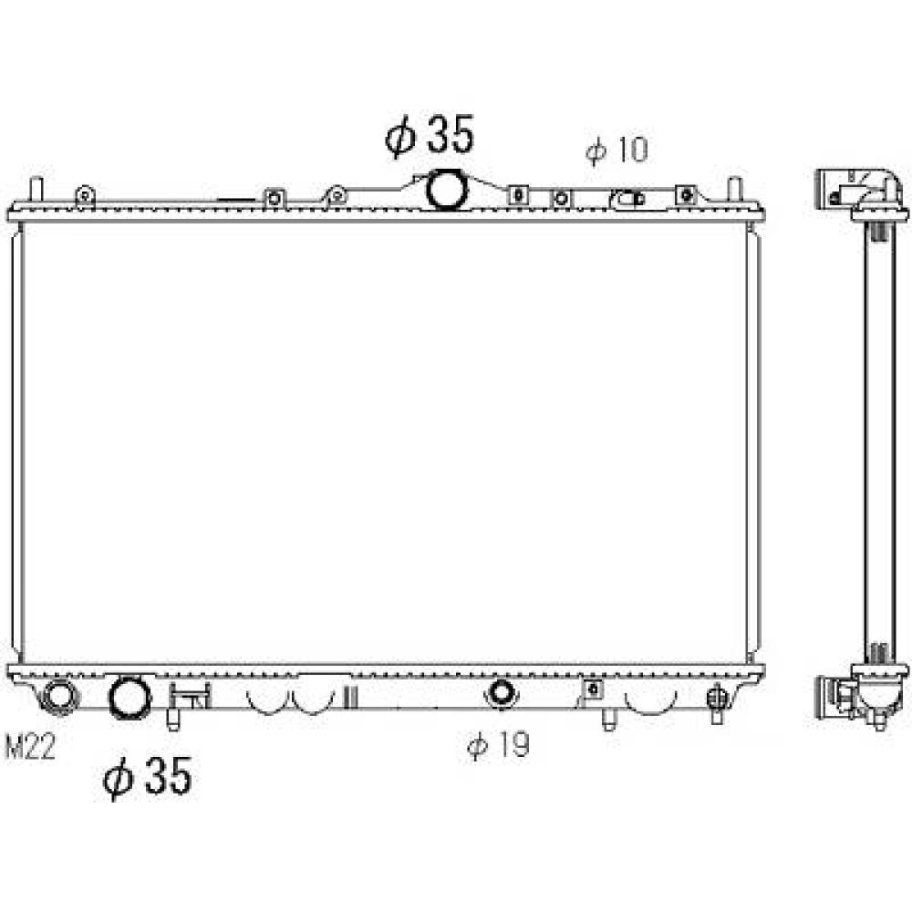 Radiateur, refroidissement du moteur Mitsubishi Carisma 95-06