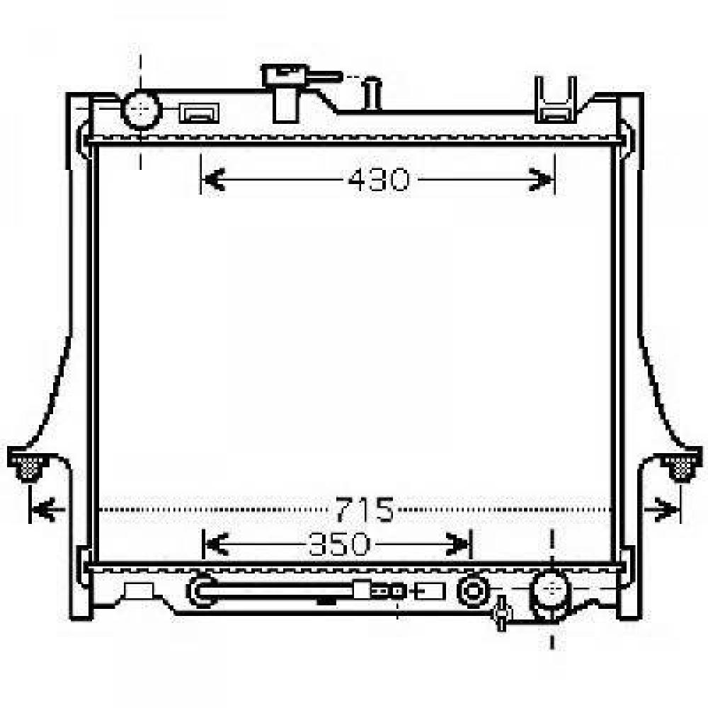 Radiateur, refroidissement du moteur Isuzu D-Max 02-06