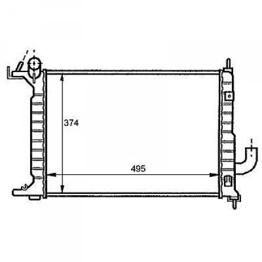 Radiateur, refroidissement du moteur Opel Vectra B 95-98