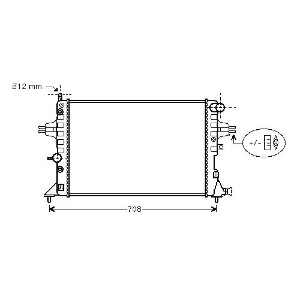 Radiateur, refroidissement du moteur Opel Astra G 97-04