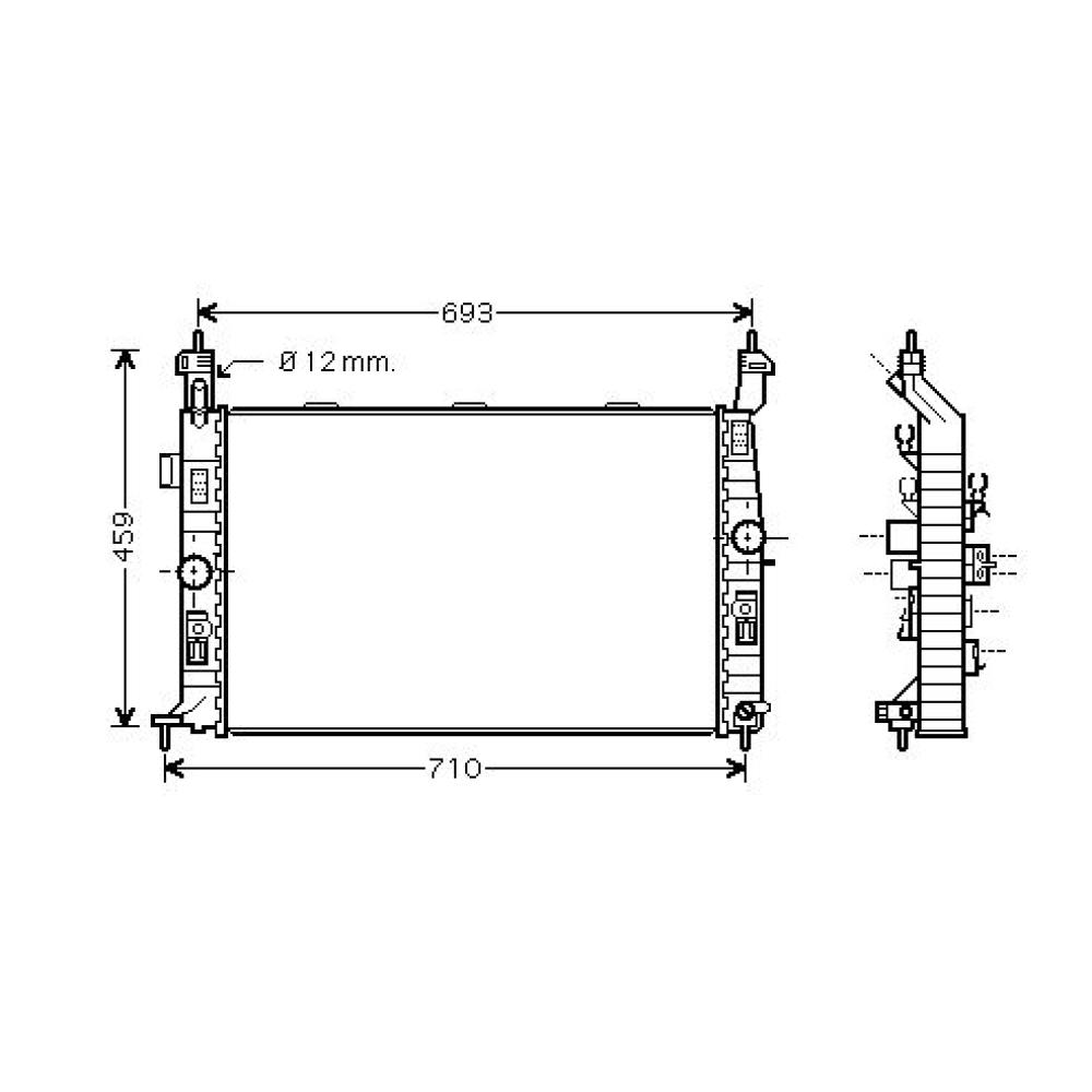 Radiateur, refroidissement du moteur Opel Meriva 03-06