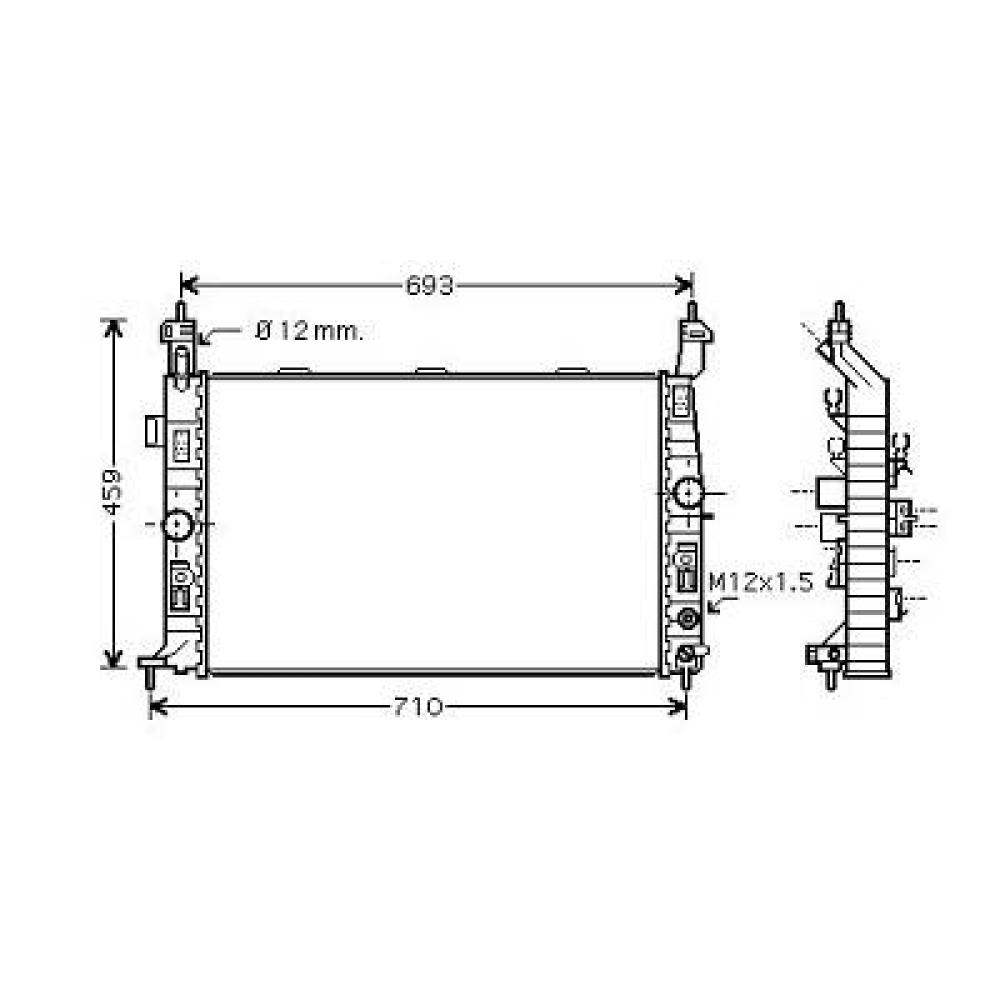 Radiateur, refroidissement du moteur Opel Meriva 03-06