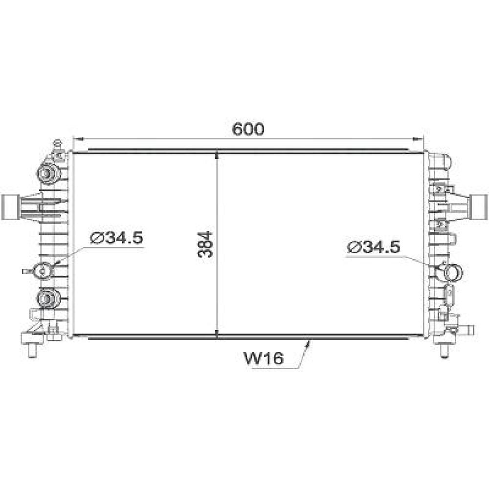 Radiateur, refroidissement du moteur Dacia Duster 10-13