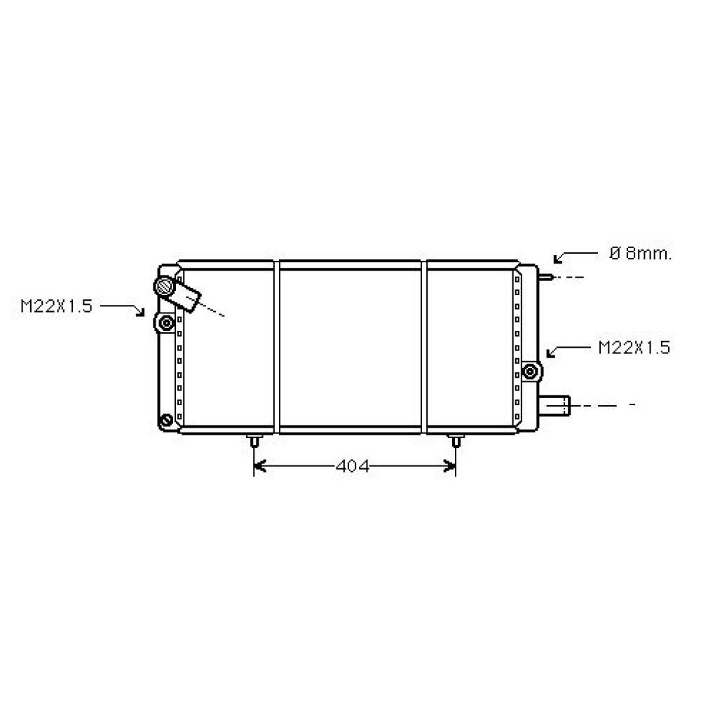 Radiateur, refroidissement du moteur Peugeot 205 83-96