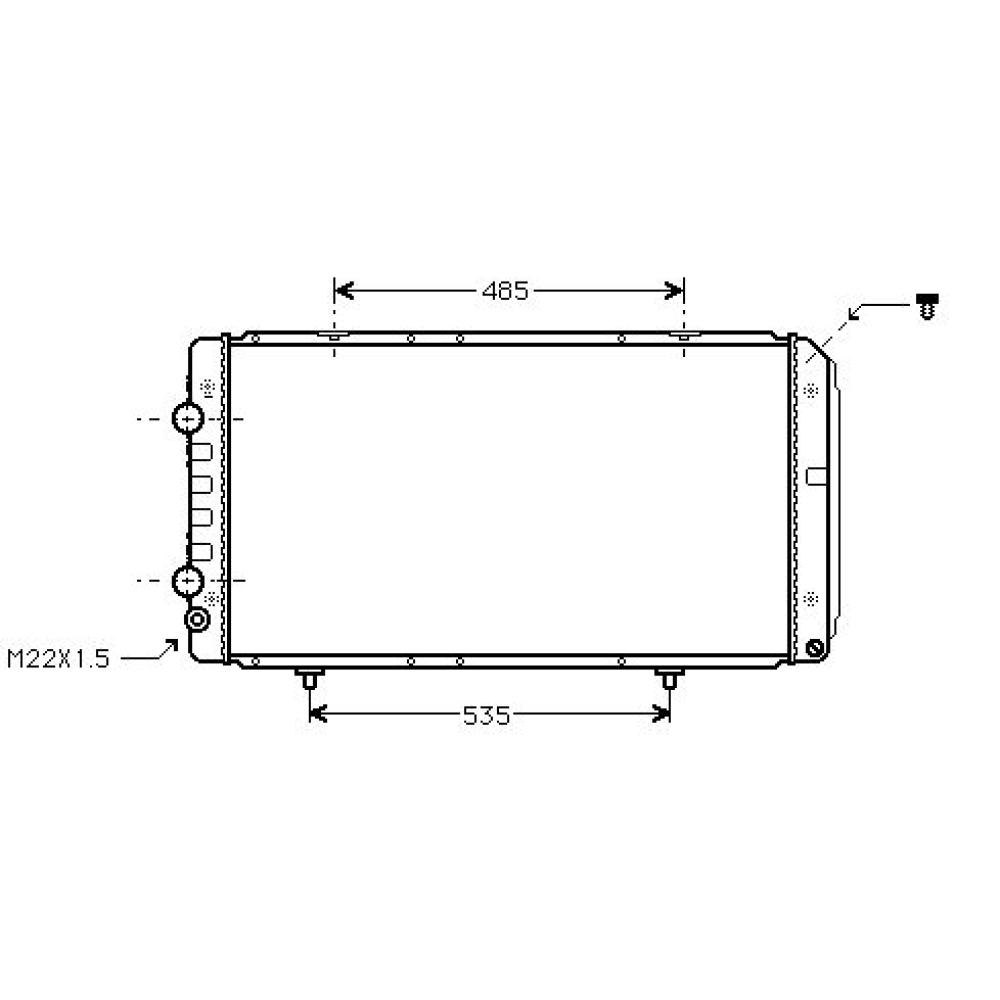 Radiateur, refroidissement du moteur Citroen Jumper 02-06