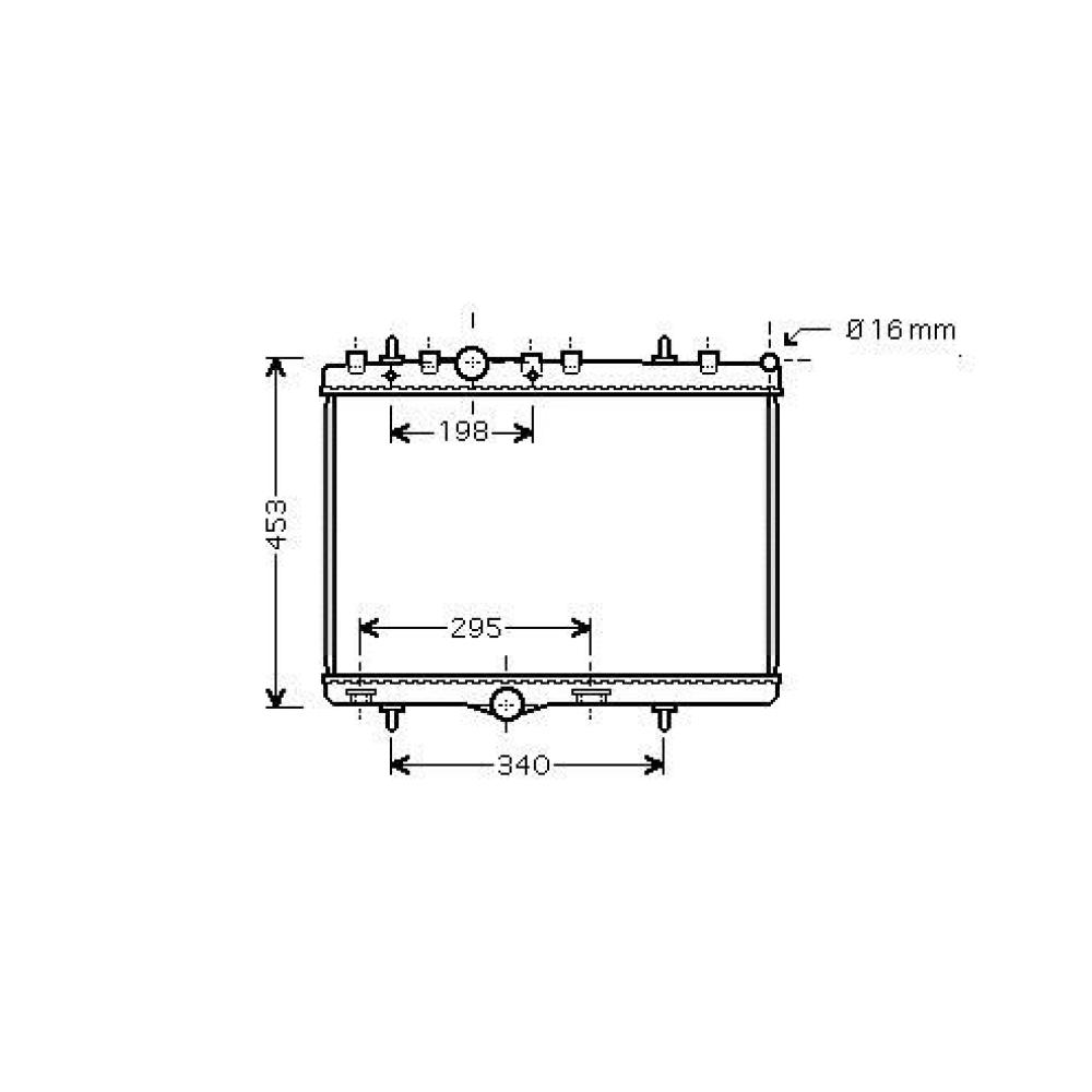 Radiateur, refroidissement du moteur Citroen C5 Lim,/Kombi 04-08
