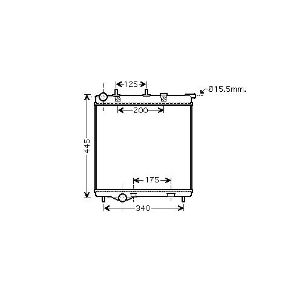 Radiateur, refroidissement du moteur Citroen C3 02-05