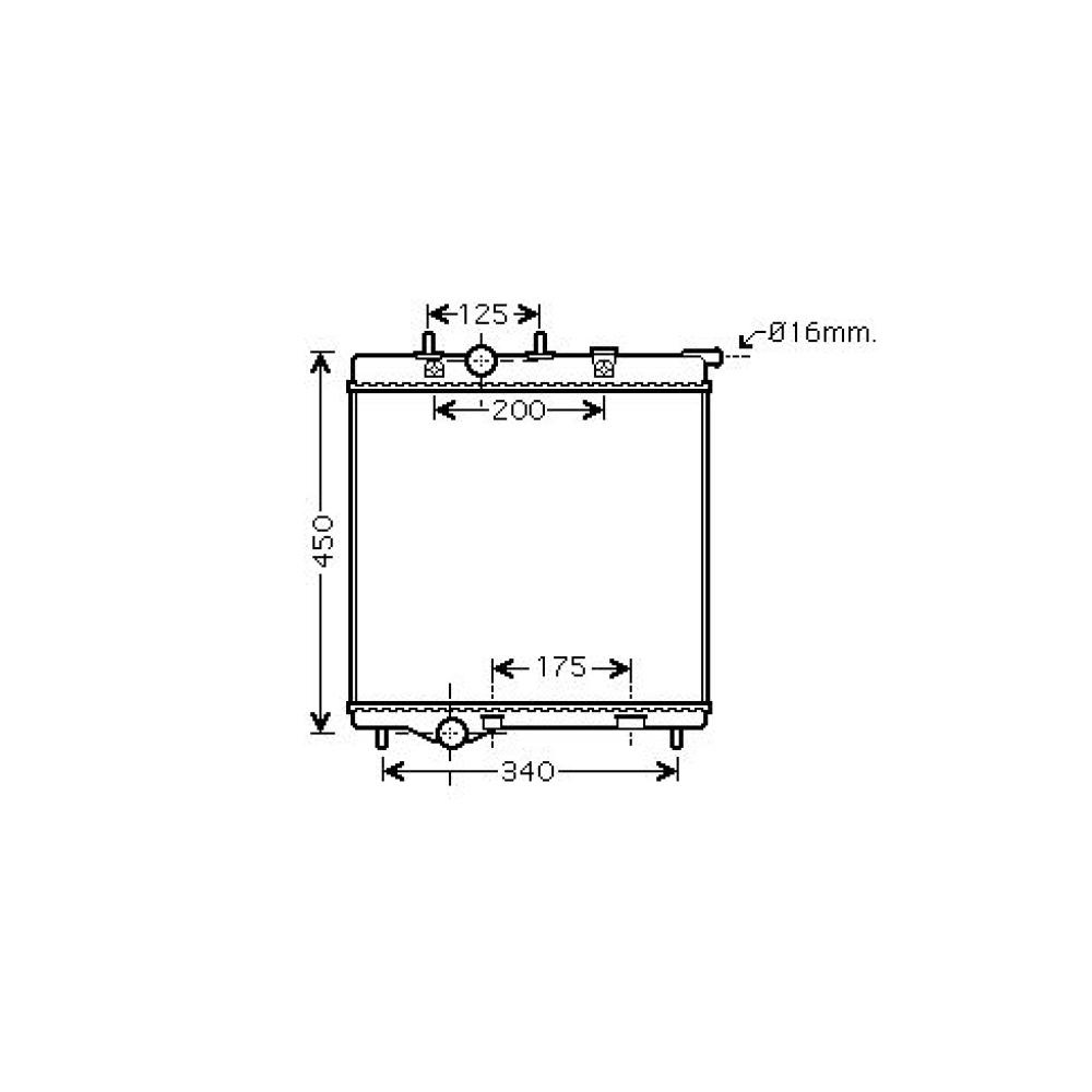 Radiateur, refroidissement du moteur Citroen DS3 10->>