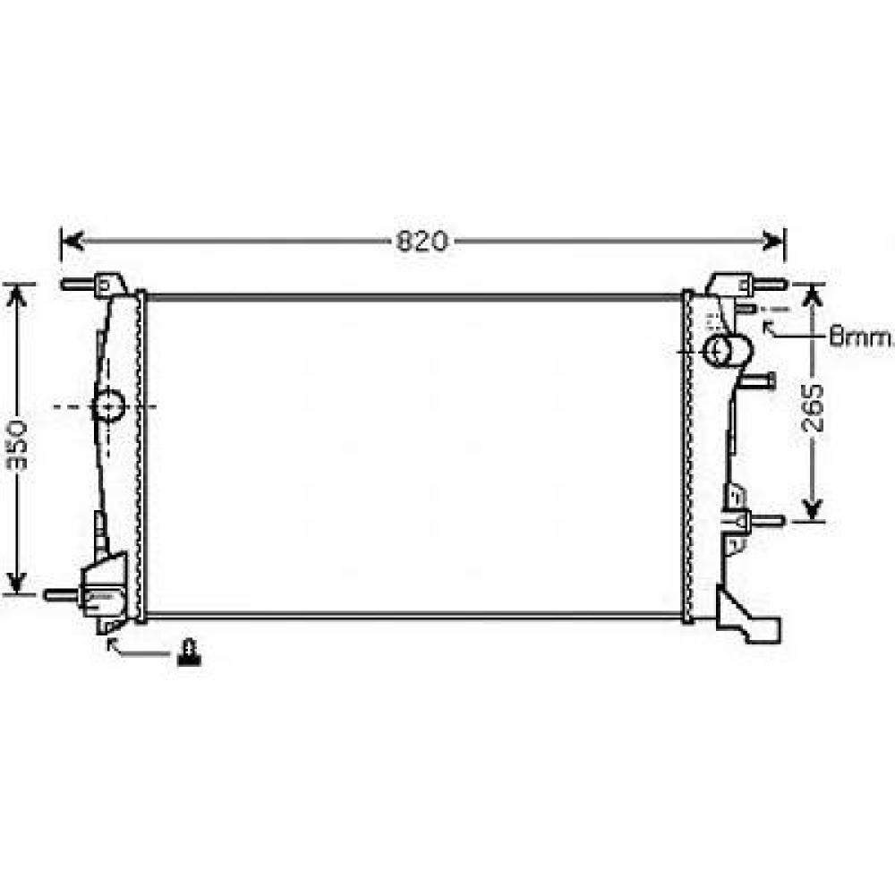 Radiateur, refroidissement du moteur Renault Megane Coupe 08-16