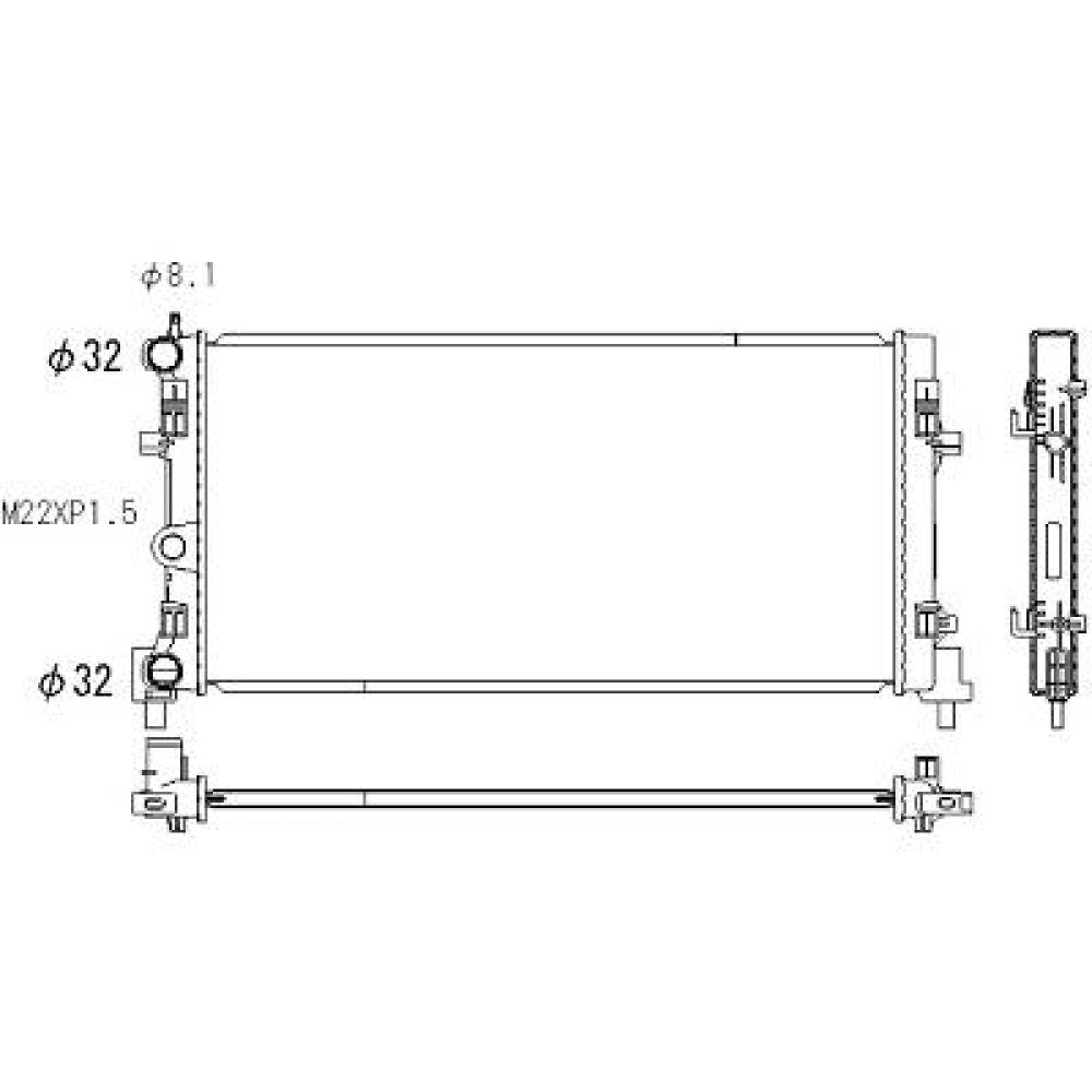 Radiateur, refroidissement du moteur Audi A1 10-15