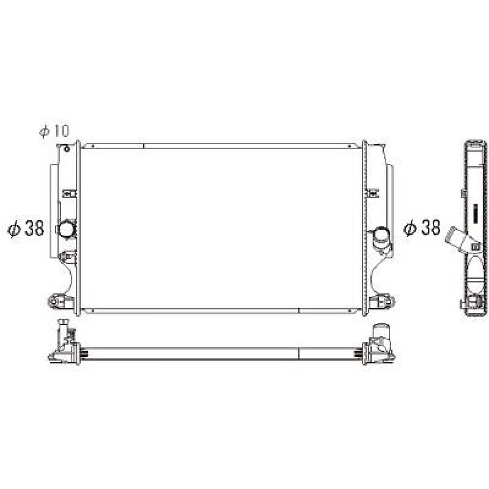 Radiateur, refroidissement du moteur Toyota Auris 07-10