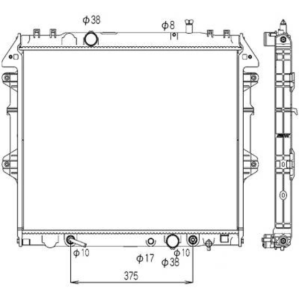 Radiateur, refroidissement du moteur Toyota Hilux (KUN) 05-11