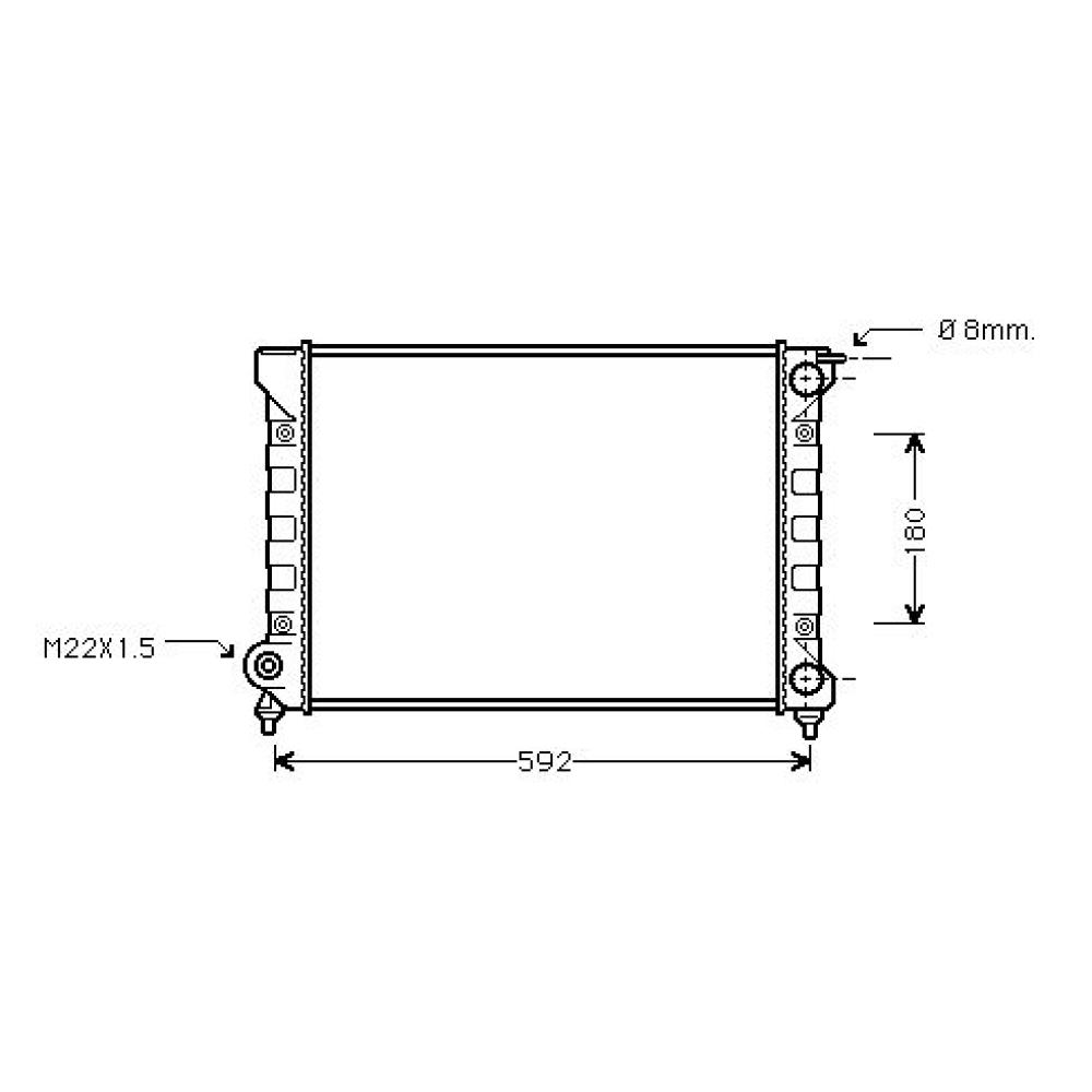 Radiateur, refroidissement du moteur Seat Toledo 91-99