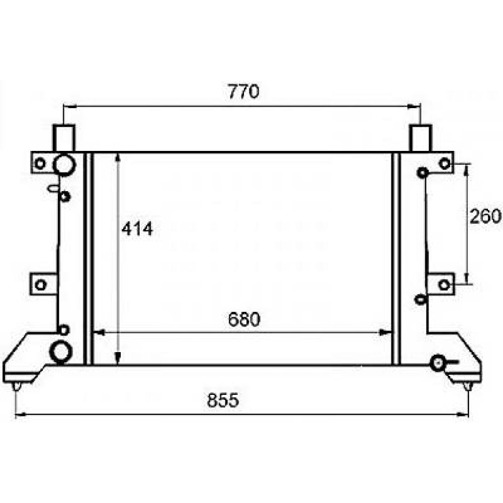 Radiateur, refroidissement du moteur Volkswagen LT Kasten/Kombi/Pritsche 96->