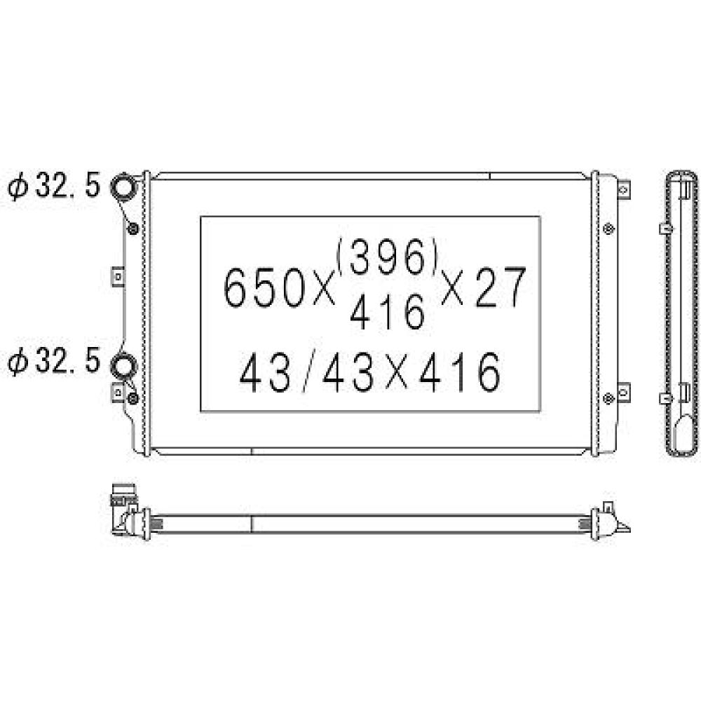 Radiateur, refroidissement du moteur Audi A3 03-05