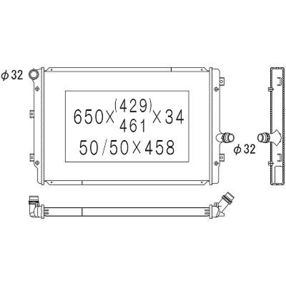 Radiateur, refroidissement du moteur Audi A3 03-05