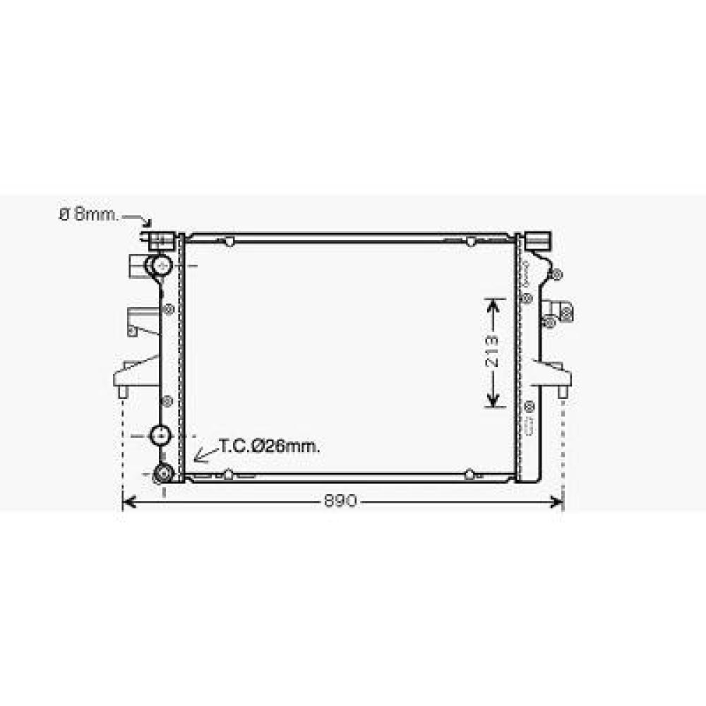 Radiateur, refroidissement du moteur Volkswagen T5 Multivan/Caravelle 03-09