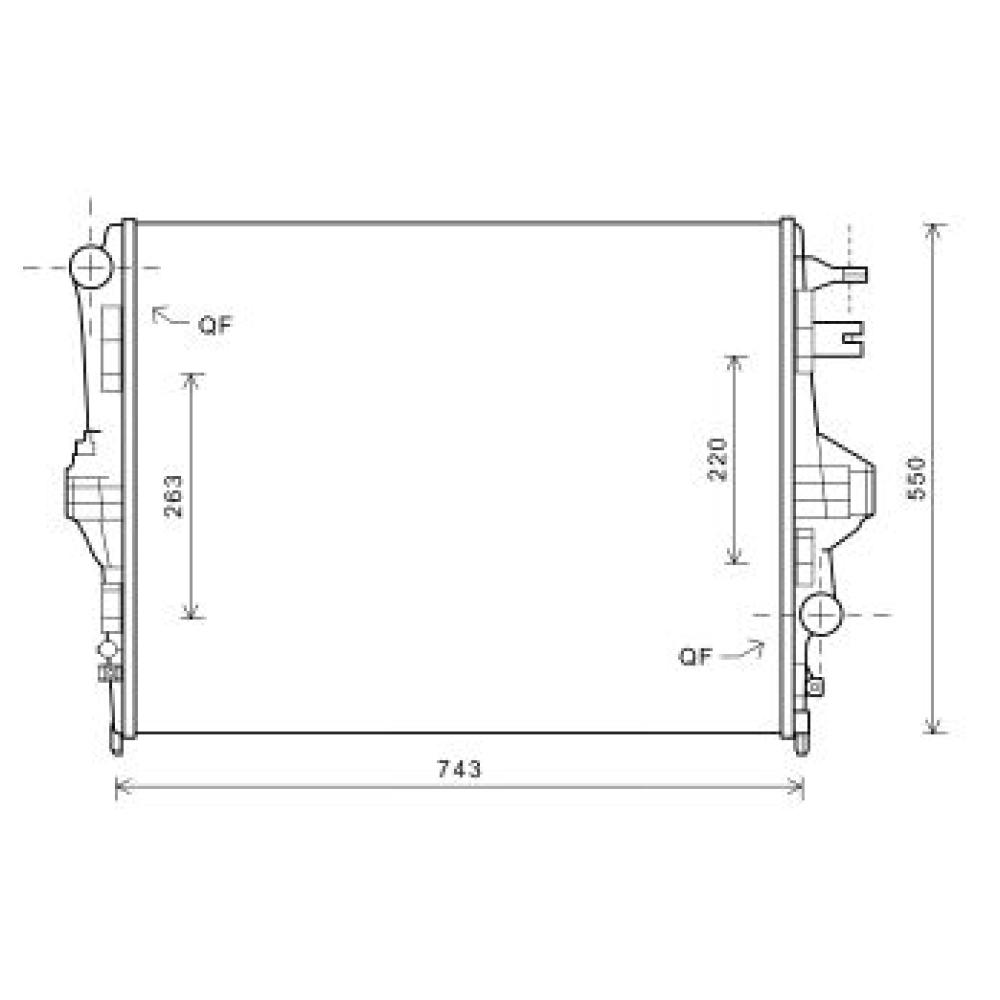 Radiateur, refroidissement du moteur Volkswagen Touareg 10-14