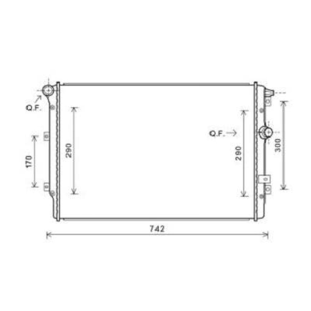 Radiateur, refroidissement du moteur Seat Alhambra 10->>
