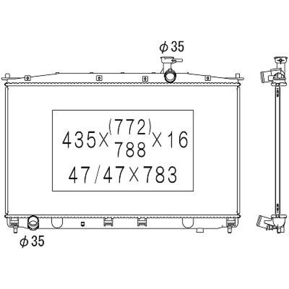 Radiateur, refroidissement du moteur Hyundai Santa Fe 06-09