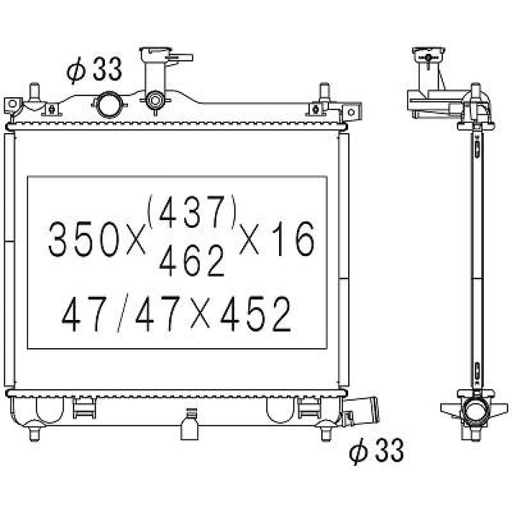 Radiateur, refroidissement du moteur Hyundai I 10 08-11