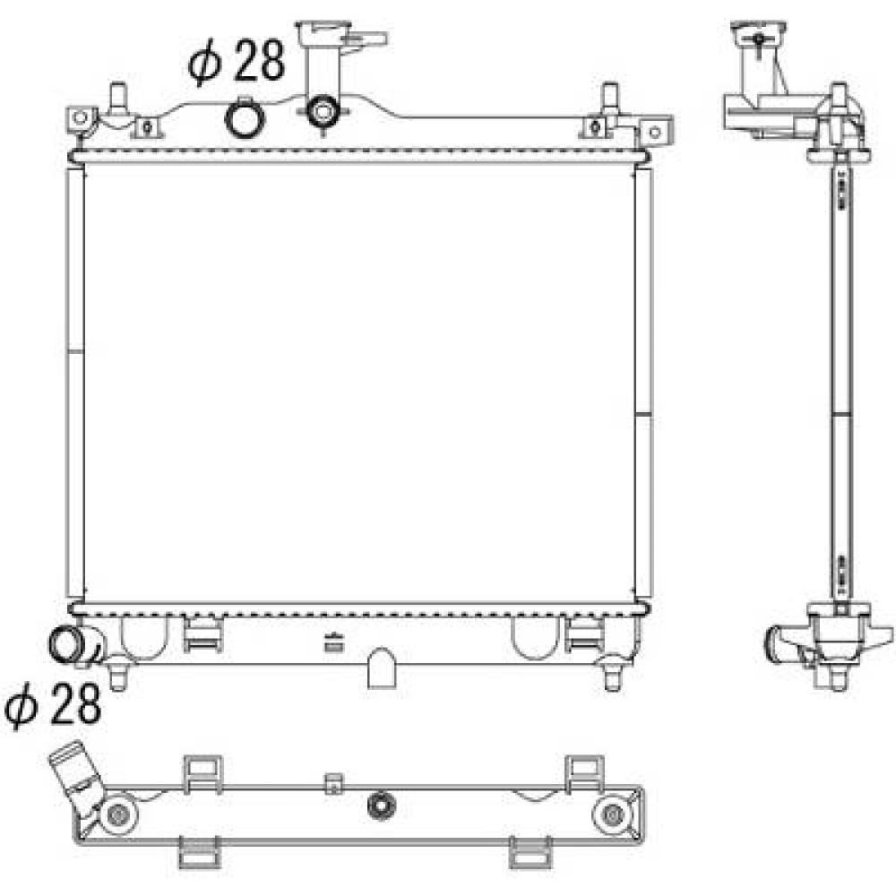 Radiateur, refroidissement du moteur Hyundai I 10 08-11