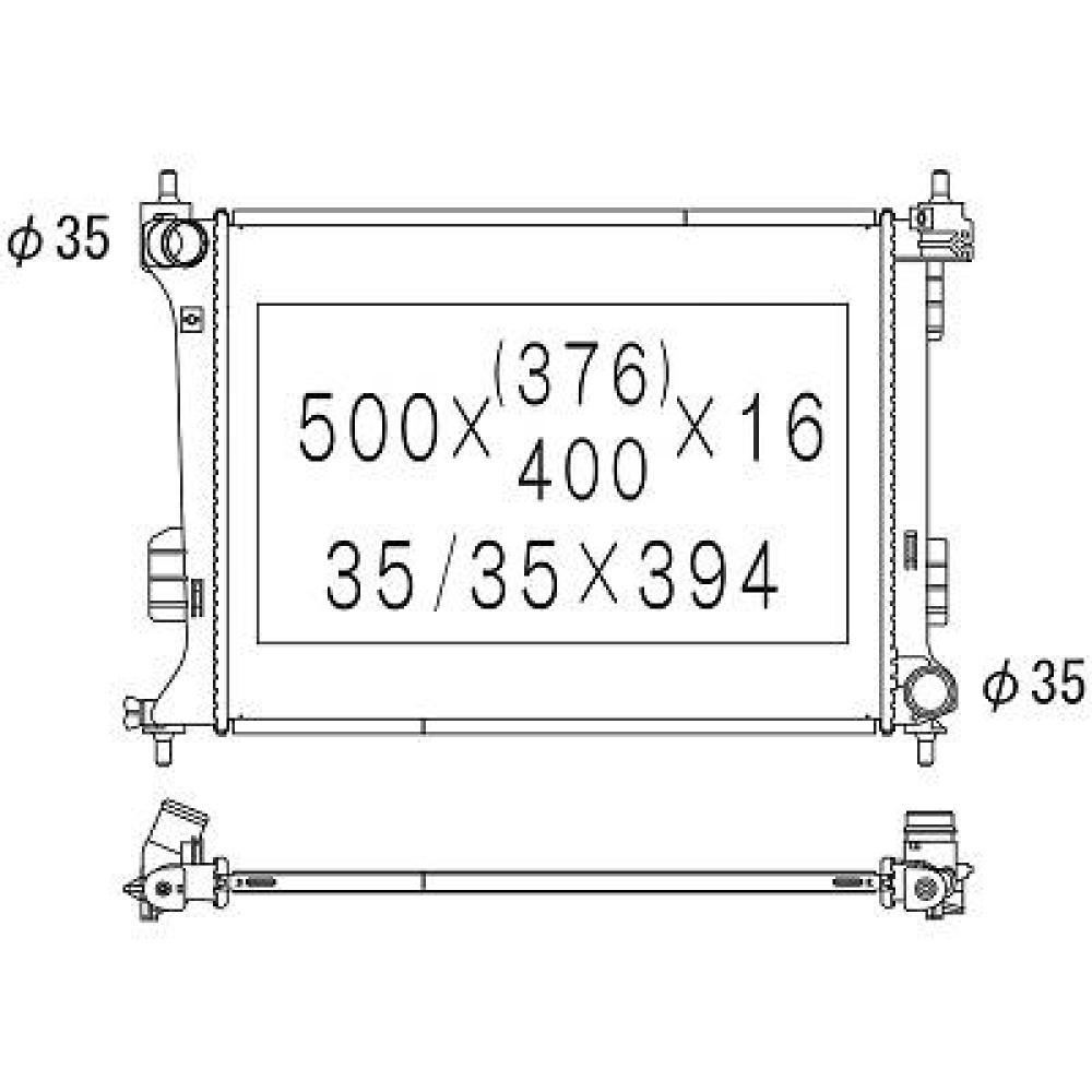 Radiateur, refroidissement du moteur Hyundai I 20 09-12