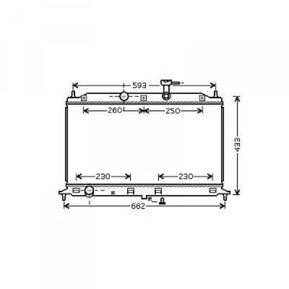 Radiateur, refroidissement du moteur Kia Rio II 4/5 Türig 05-11