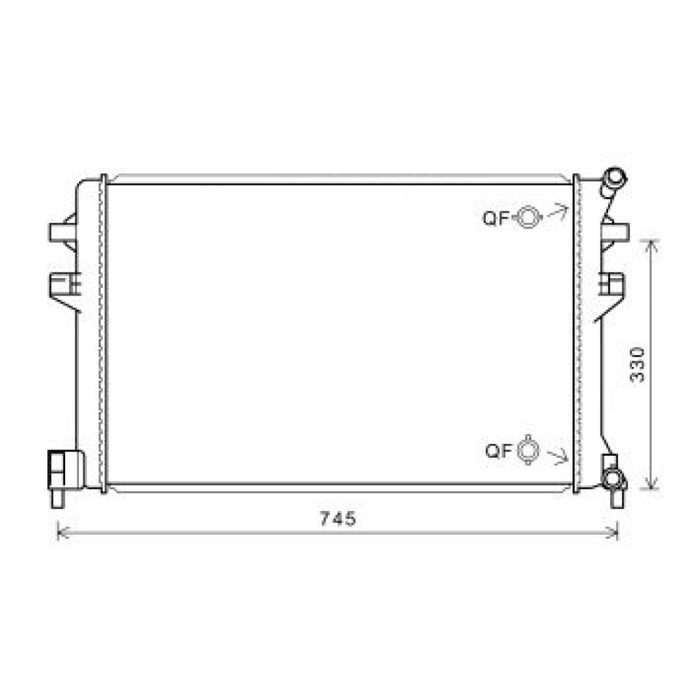 Radiateur, refroidissement du moteur Audi A3 Lim./Sportback (Typ8V) 12-16