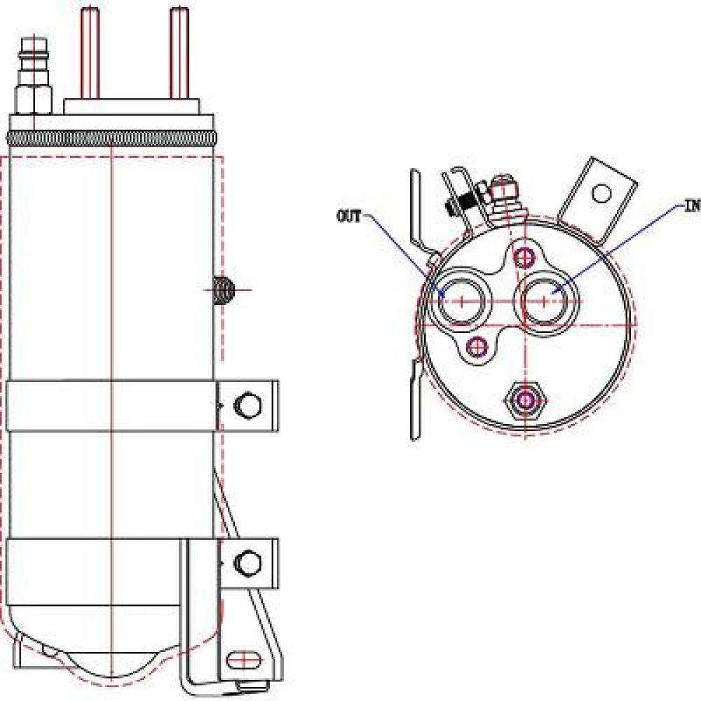 Filtre déshydratant, climatisation Ford Transit 00-06
