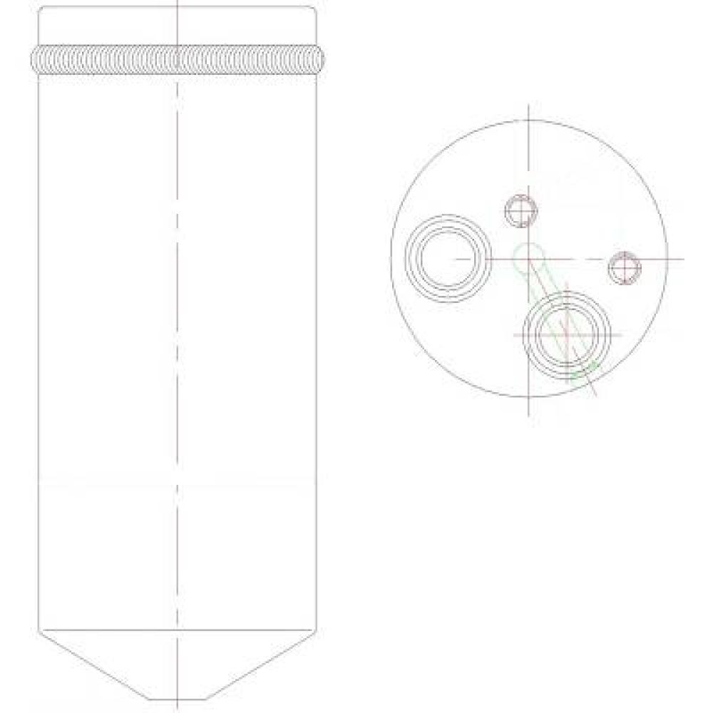Filtre déshydratant, climatisation Chevrolet/Daewoo Lanos 97-02